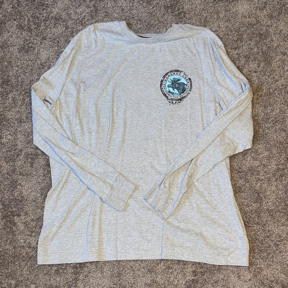 Chaps Gray Crewneck Tee